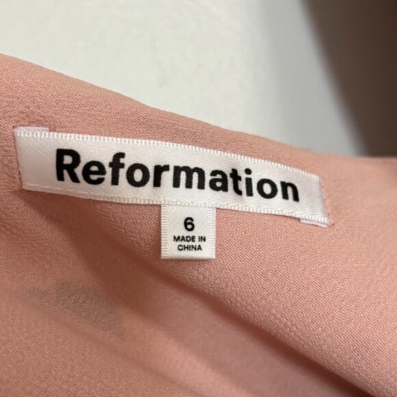 Reformation Reya Dress in Rose Garden - Picture 6 of 12